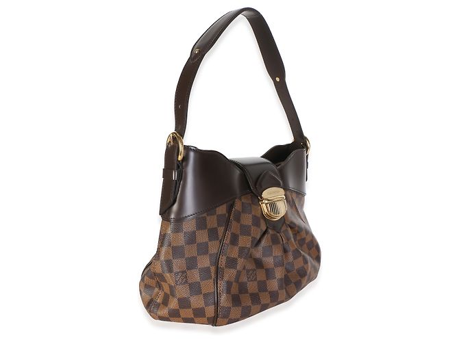 Louis Vuitton Damier Ebene Canvas Sistina MM Marrone - vista 4