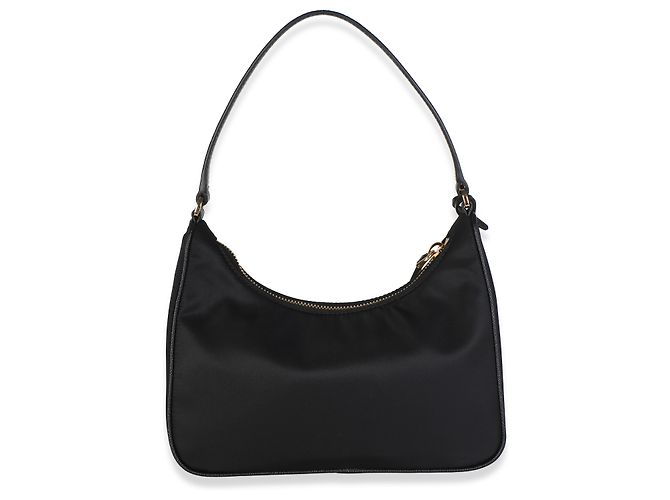 Bolsa Prada Mini Re-Edition 2005 em Re-Nylon e Saffiano Preta Preto - vista 2
