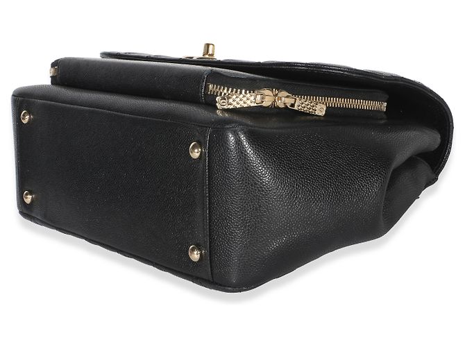 Gabrielle Borsa a patta Chanel Black Quilted Caviar Large Business Affinity Nero - vista 6