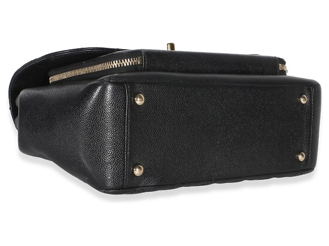 Gabrielle Borsa a patta Chanel Black Quilted Caviar Large Business Affinity Nero - vista 7