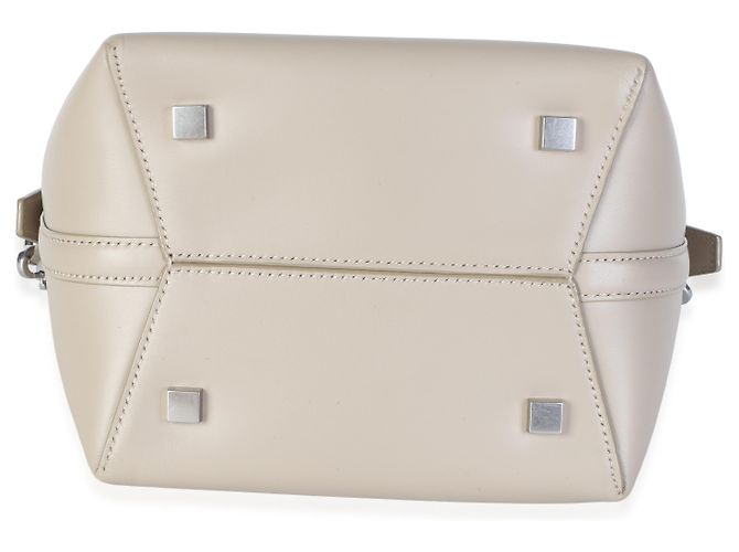 Autre Marque Saint Laurent Borsa a secchiello Small Le 37 in pelle di vitello lucida crema - vista 5