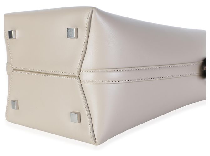 Autre Marque Saint Laurent Borsa a secchiello Small Le 37 in pelle di vitello lucida crema - vista 6