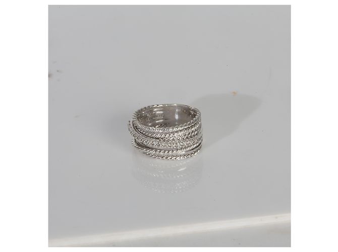 David Yurman Crossover Ring aus Sterlingsilber und Diamanten - Ansicht 5