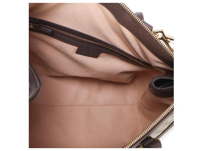 Borsa Tote Ophidia Media Gucci Beige GG Supreme Monogram Web Marrone Multicolore - vista 5