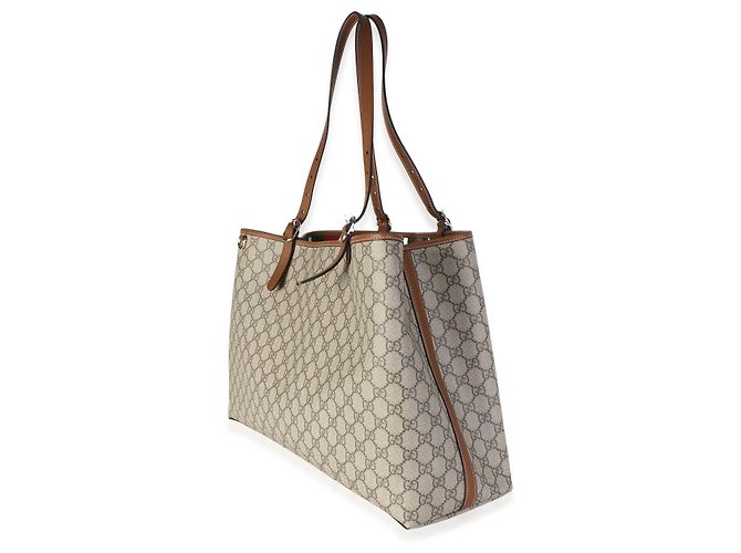 Dionysus Gucci Beige Brown GG Supreme Monogram Emblem Maxi Tote Braun - Ansicht 2