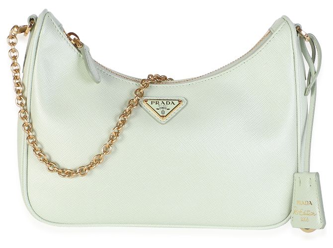 Prada Acqua Green Saffiano Re-Edition 2005 Tasche Grün - Ansicht 8
