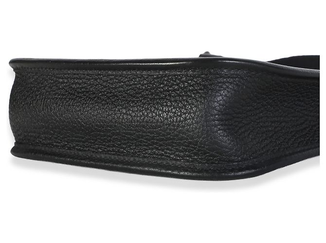 Hermès Black Clemence Mini Evelyne TPM 16 GHW Schwarz - Ansicht 6