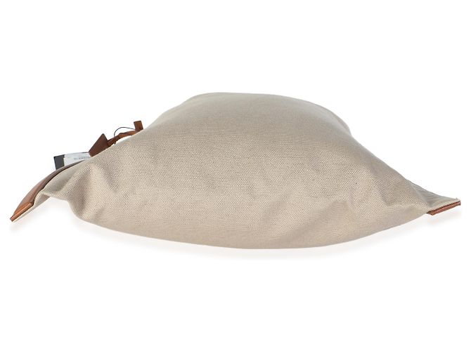 Autre Marque Saint Laurent Desert Dusk Brick Canvas BV Flat Hobo Beige - vista 6
