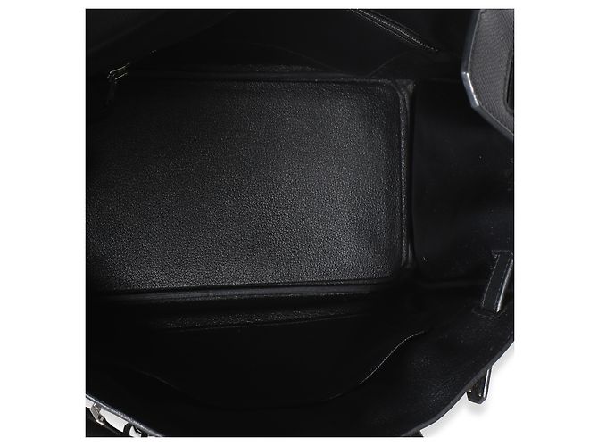 Hermès Birkin 30 PHW in pelle Epsom Nera Nero - vista 5