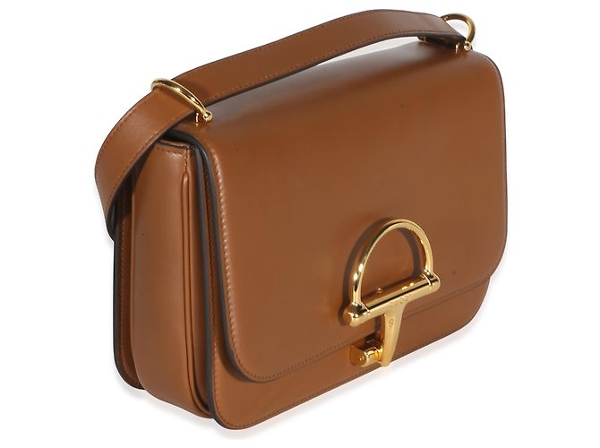 Borsa a tracolla piccola Siena Gucci in pelle di vitello liscia marrone - vista 4