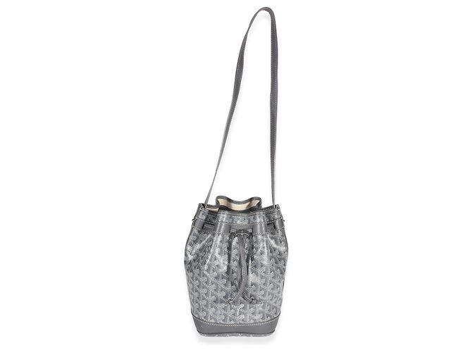 Goyard Petit Flot Eimerbag aus grauem Goyardine Canvas Braun - Ansicht 5