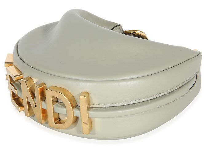 Fendi Mento Vitello Grace Nano Fendigraphy Hobo Verde - vista 6