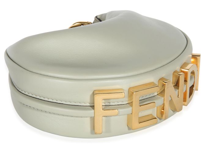 Fendi Mento Vitello Grace Nano Fendigraphy Hobo Verde - vista 7