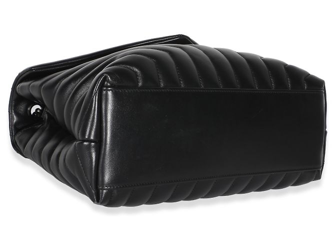 Autre Marque Borsa Loulou Medium in pelle di vitello nera trapuntata con monogramma Y di Saint Laurent Nero - vista 7