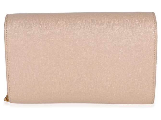 Autre Marque Portefeuille à chaîne Uptown Saint Laurent Dark Beige Grain De Poudre - vue 2