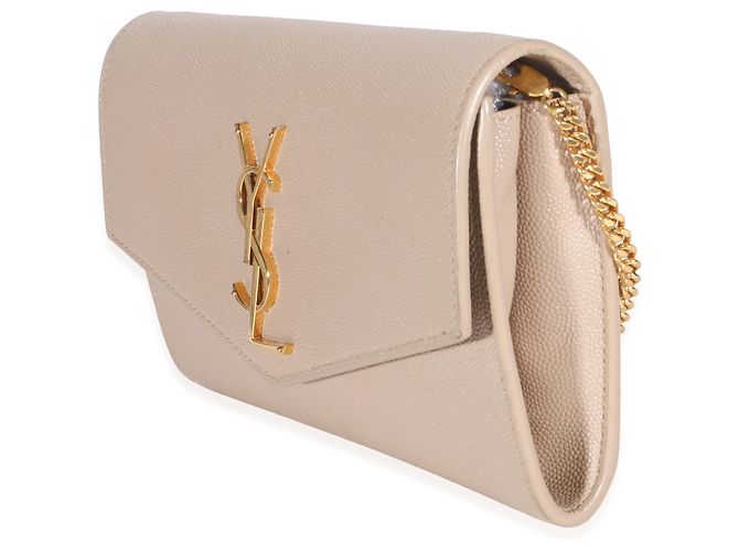 Autre Marque Portefeuille à chaîne Uptown Saint Laurent Dark Beige Grain De Poudre - vue 3