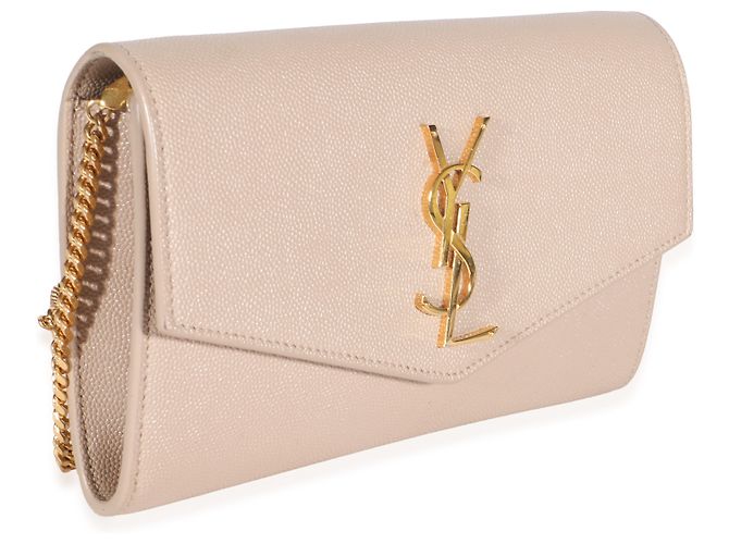 Autre Marque Portefeuille à chaîne Uptown Saint Laurent Dark Beige Grain De Poudre - vue 4