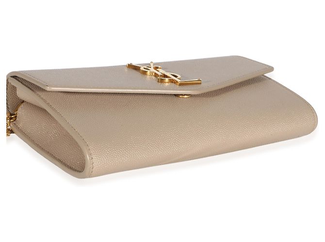 Autre Marque Portefeuille à chaîne Uptown Saint Laurent Dark Beige Grain De Poudre - vue 7