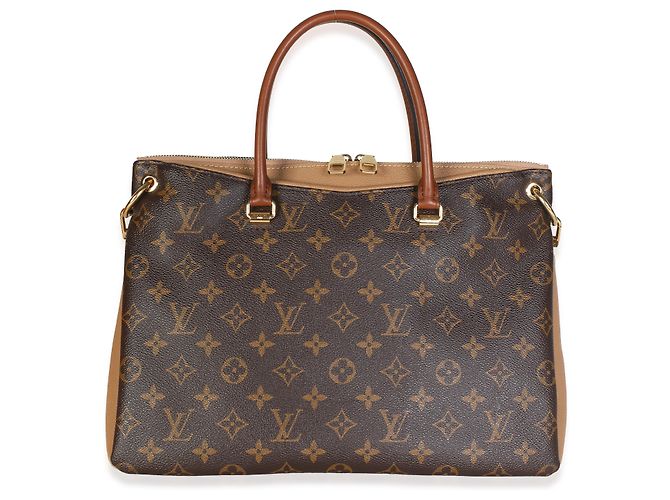 Louis Vuitton Sesame Monogram Canvas Pallas MM Marrom Multicor - vista 8