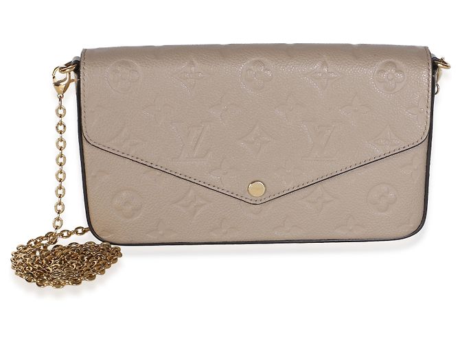Louis Vuitton Turtledove Monogram Empreinte Felicie Pochette - vista 3