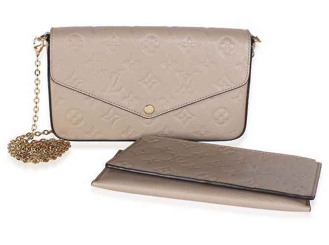 Louis Vuitton Turtledove Monogram Empreinte Felicie Pochette - vista 8