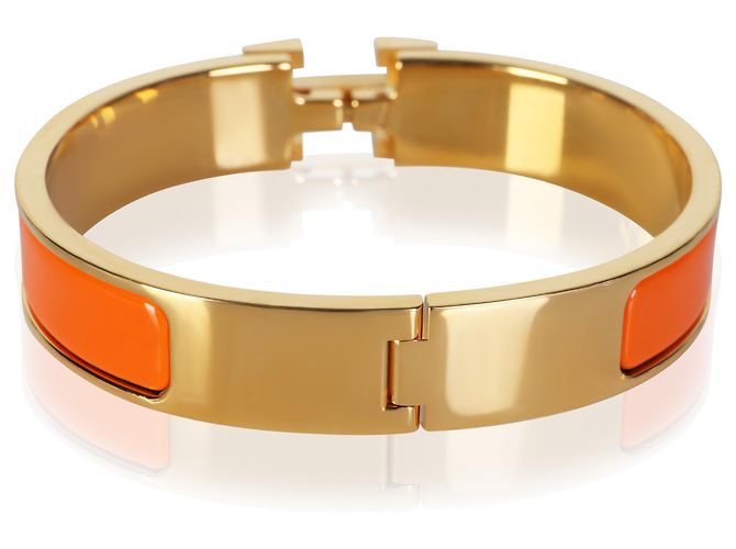 Pulsera Clic H chapada en oro Hermès - vista 3