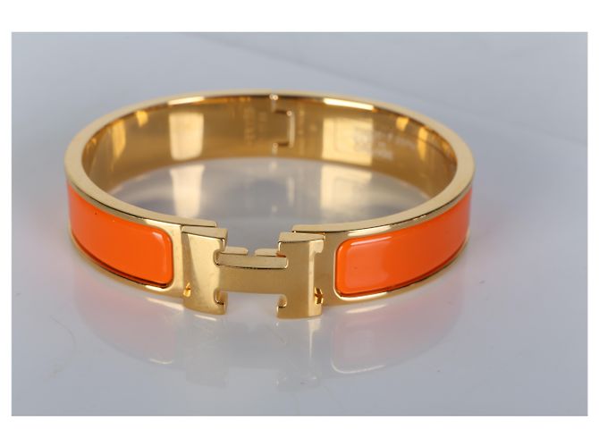 Pulsera Clic H chapada en oro Hermès - vista 5