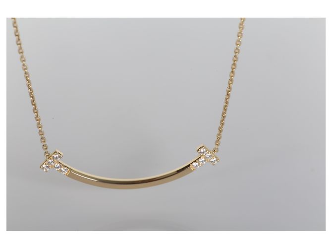 Collana Tiffany T Smile Medium Model in oro giallo e diamanti Tiffany & Co. - vista 5