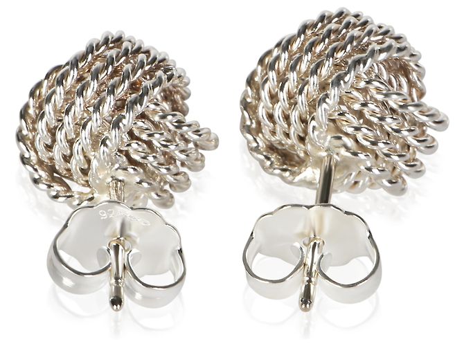 Orecchini Knot in argento sterling Tiffany & Co. - vista 3