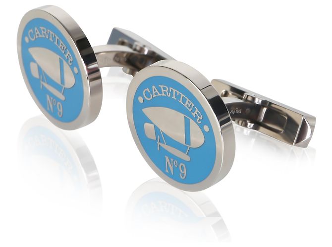 Gemelli Cartier Aeronaute in argento sterling - vista 3