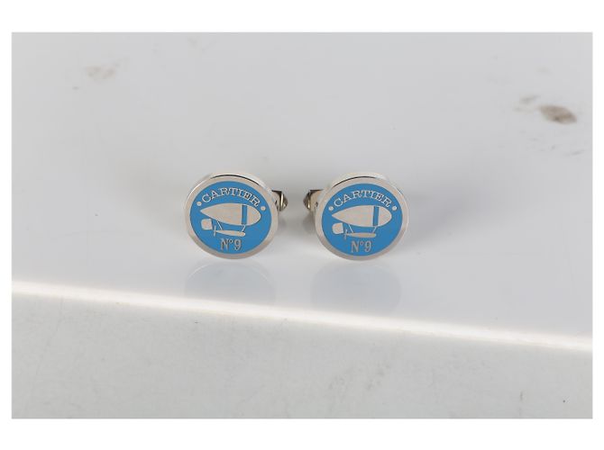 Gemelli Cartier Aeronaute in argento sterling - vista 6