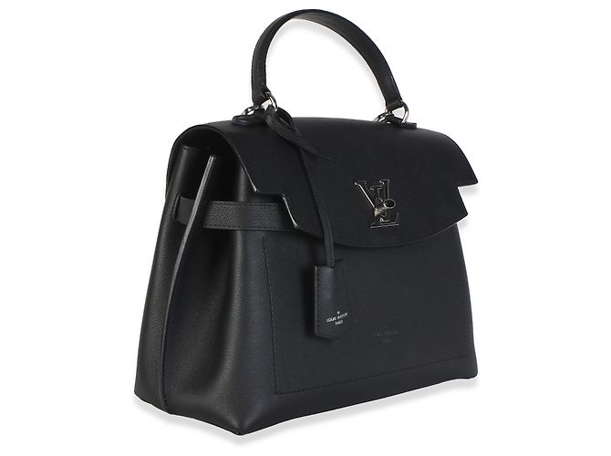 Louis Vuitton Lockme Ever MM em couro de bezerro grão preto Marrom - vista 4