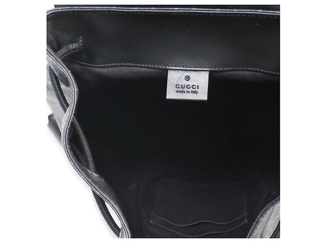 Dionysus Mochila Gucci em canvas GG Supreme macio preto e couro de bezerro com Web e fivela dupla - vista 5