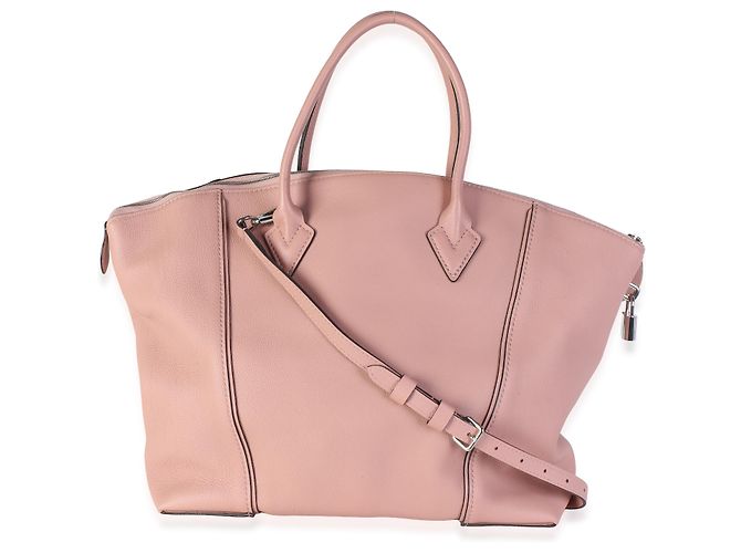 Louis Vuitton Magnolia Pink Soft Taurillon Lockit MM Rosa - vista 2