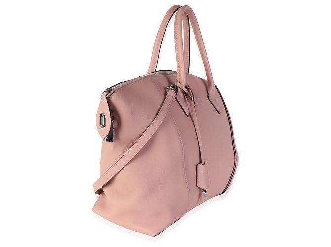 Louis Vuitton Magnolia Pink Soft Taurillon Lockit MM Rosa - vista 4