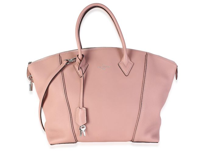 Louis Vuitton Magnolia Pink Soft Taurillon Lockit MM Rosa - vista 8