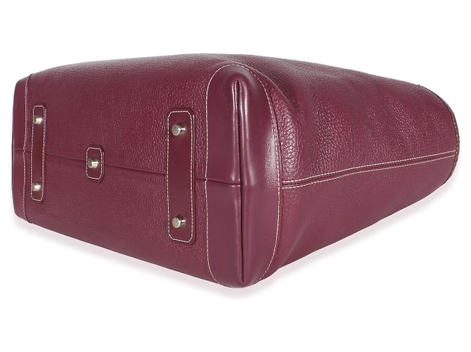 Goyard Bordeaux Leather Goyardine Bellechasse PM Porpora - vista 6