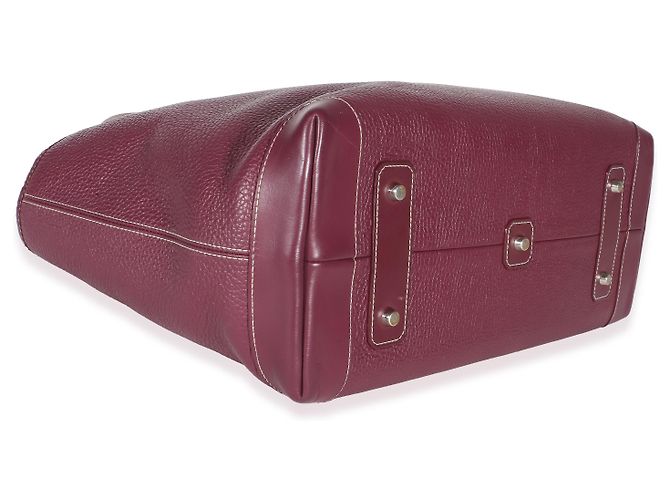Goyard Bordeaux Leather Goyardine Bellechasse PM Porpora - vista 7