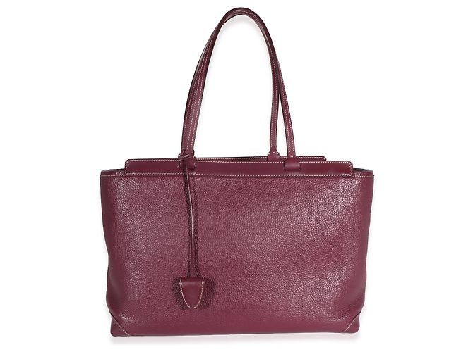 Goyard Bordeaux Leather Goyardine Bellechasse PM Porpora - vista 8