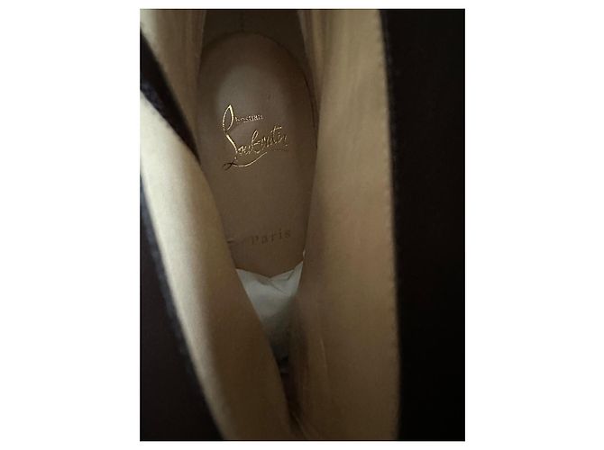 Christian Louboutin Eloise Booty 85 Stivaletti Camoscio Leopardato Marrone Stampa leopardo - vista 5