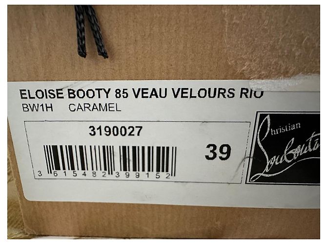 Christian Louboutin Eloise Booty 85 Stivaletti Camoscio Leopardato Marrone Stampa leopardo - vista 8