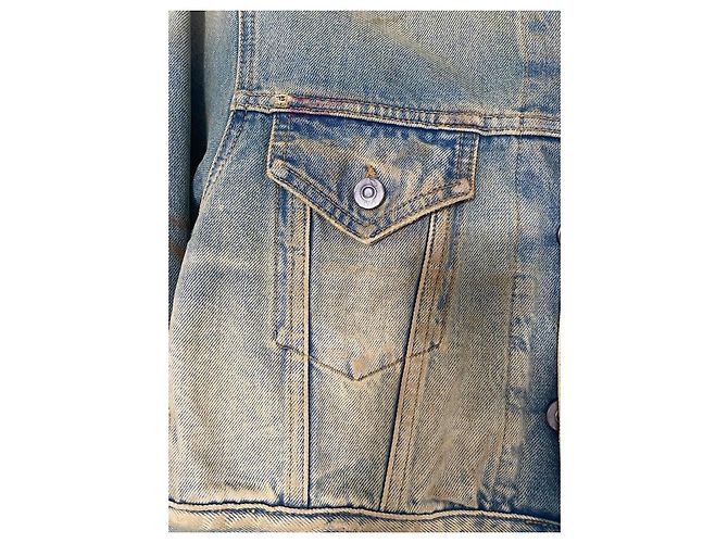 Maison Martin Margiela Maison Margiela Distressed Jeansjacke Blau - Ansicht 6