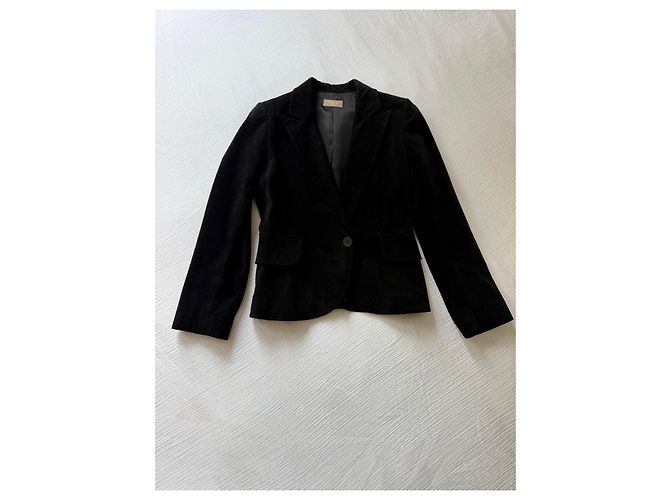 Blazer de cuero negro Alaïa - vista 2