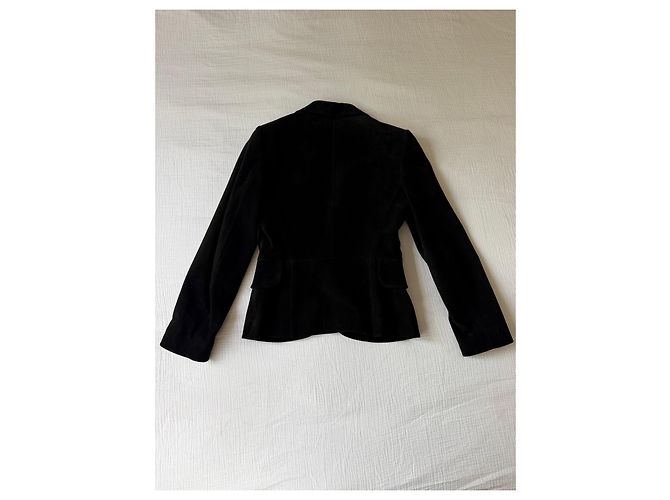 Blazer de cuero negro Alaïa - vista 3