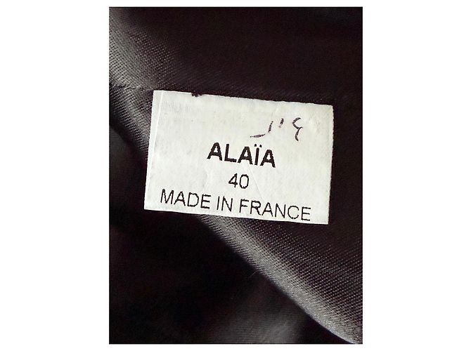Blazer de cuero negro Alaïa - vista 6