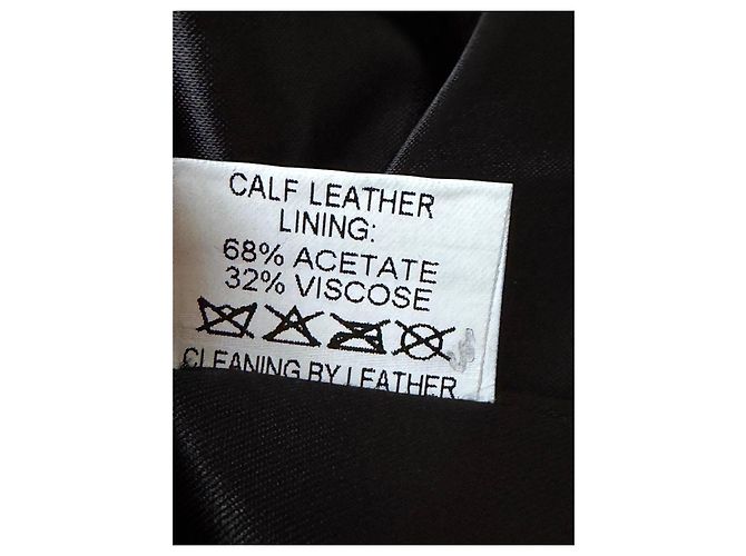Blazer de cuero negro Alaïa - vista 7