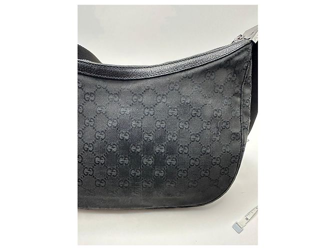 Borsa a tracolla Gucci in tela monogramma GG Nero - vista 11
