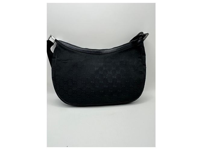 Borsa a tracolla Gucci in tela monogramma GG Nero - vista 2
