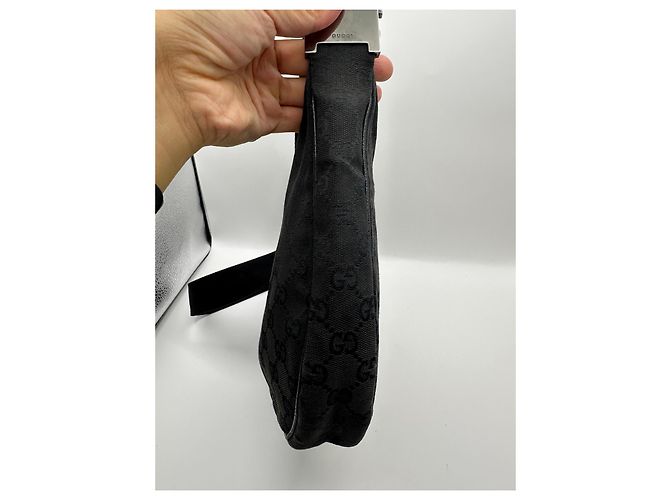 Borsa a tracolla Gucci in tela monogramma GG Nero - vista 5
