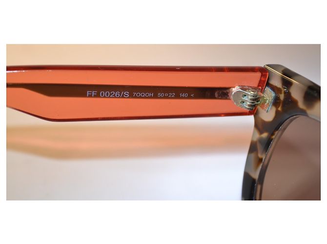Fendi FF 0026/S Tortoise Shell Sunglasses Brown - view 6